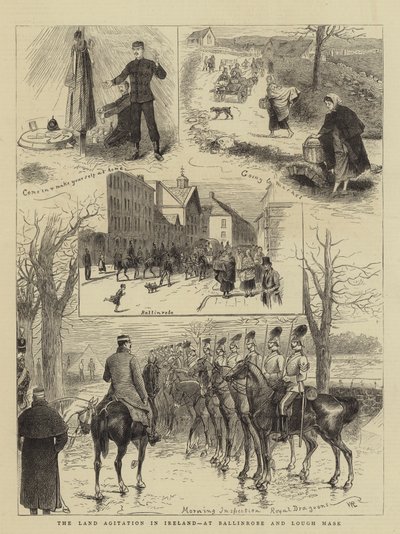 La agitación de la tierra en Irlanda, en Ballinrobe y Lough Mask de William Ralston